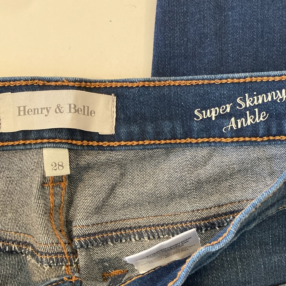 Henry & Belle Super Skinny‎ Ankle Jeans Size 28 - Picture 3 of 6